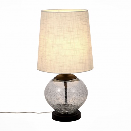 Настольная лампа ST-LUCE SL971.104.01 Коричневый, Прозрачное стекло с трещинами - фото 1