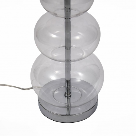 Настольная лампа ST-LUCE SL970.104.01 Хром, Прозрачное стекло - фото 3