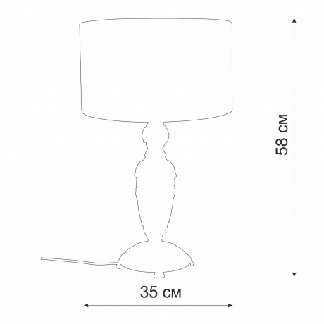 Светильник настольный V2042-0/1L, 1xE27 макс. 40Вт - фото 4