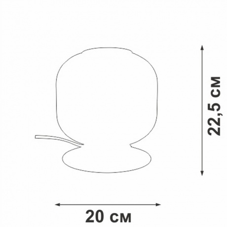 Светильник настольный V2887-8/1L, 1xE27 макс. 40Вт - фото 4