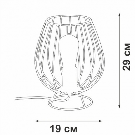 Светильник настольный V4296-0/1L, 1xE27 макс. 40Вт - фото 5