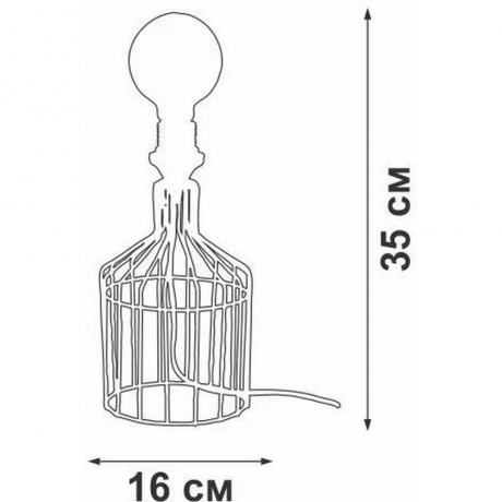 Светильник настольный V4438-1/1L, 1хE27 макс. 60Вт - фото 2