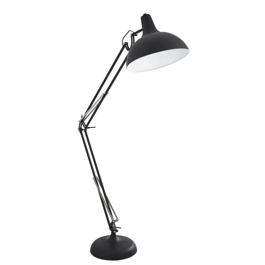 Торшер (светильник напольный) Arte lamp A2487PN-1BK торшер 19027 1bk e27 40вт черный 25х25х140 см