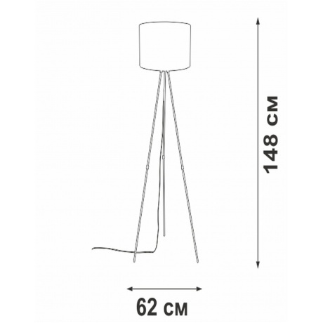 Светильник напольный V2880-1/1P, 1xE27 макс. 40Вт - фото 5