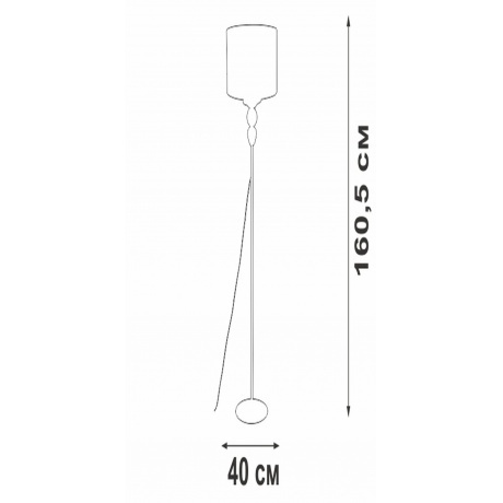 Светильник напольный V2891-1/1P, 1хЕ27 макс. 40Вт - фото 5
