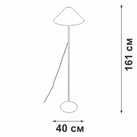 Светильник напольный V3018-1/1P, 1хE27 макс. 40Вт - фото 5