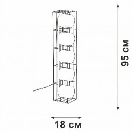 Светильник напольный V3019-1/5P, 5хE27 макс. 40Вт - фото 5