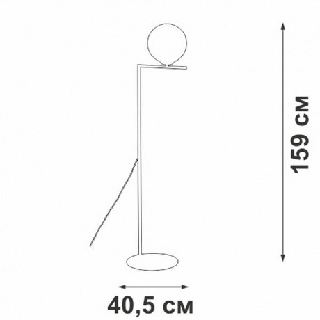 Светильник напольный V3033-1/1P, 1xE27 макс. 40Вт - фото 5