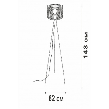 Светильник напольный V3099-1/1P, 1xE27 макс. 40Вт - фото 5