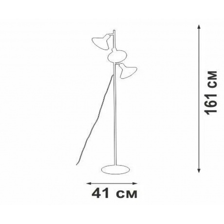 Торшер Виана black, 3хE27 макс. 40Вт - фото 5