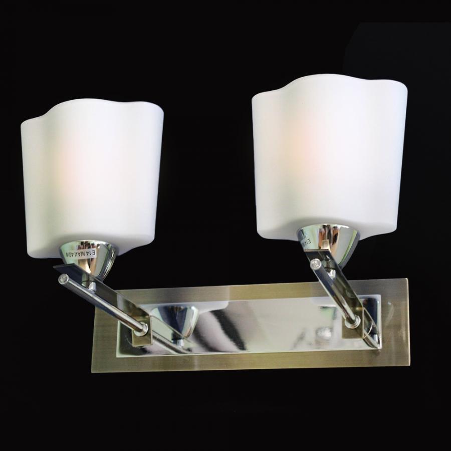 

Бра (светильник настенный) МАКСИСВЕТ Еврокаркасы 3-9036-2-CR+AB E14