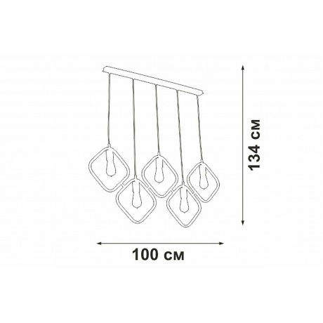 Потолочный светильник Vitaluce V4543-1/5S, 5xE27 макс. 40Вт - фото 6