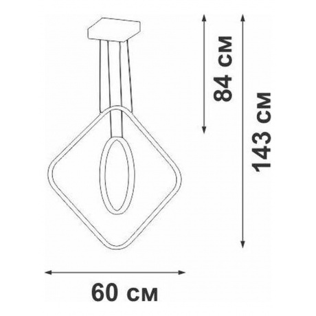 Люстра V2505DT-0/2S, LED 70Вт, 2700-6500К, 6700лм - фото 2