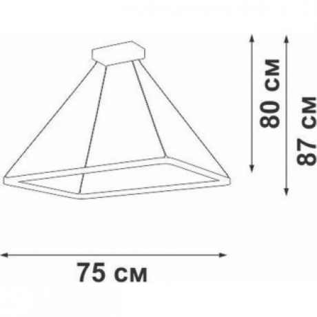 Люстра V2506DT-0/1S, LED 65Вт, 2700-6500К, 6390лм - фото 2