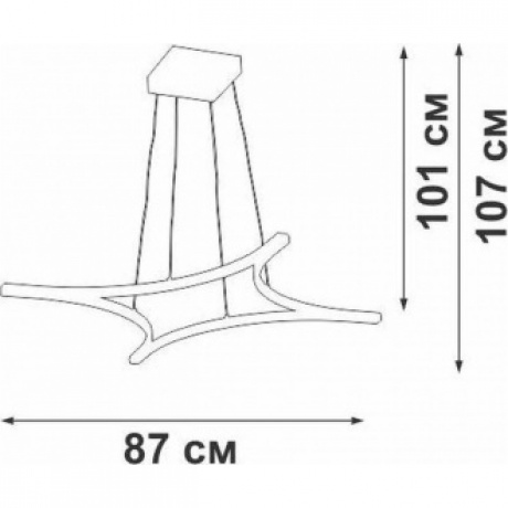 Люстра V2511DT-0/4S, LED 36Вт, 2700-6500К, 4000лм - фото 2