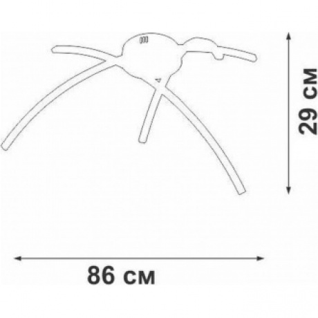 Люстра V25130DT-0/3PL, LED 20Вт, 2700-6500К, 2280лм - фото 2