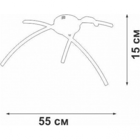 Люстра V2513DT-0/3PL, LED 14Вт, 2700-6500К, 1490лм - фото 2
