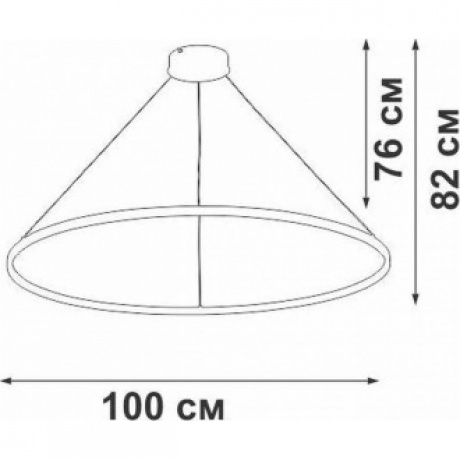 Люстра V2514DT-0/1S, LED 81Вт, 2700-6500К, 8330лм - фото 2