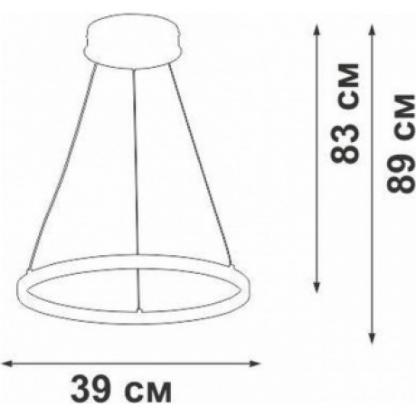 Люстра V2515DT-9/1S, LED 31Вт, 2700-6500К, 3120лм - фото 2
