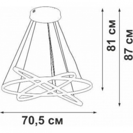 Люстра V2516DT-8/3S, LED 108Вт, 2700-6500К, 12250лм - фото 2