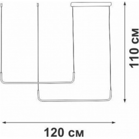 Люстра V2530-1/2S, LED 31Вт, 3900-4200К, 2850лм - фото 4