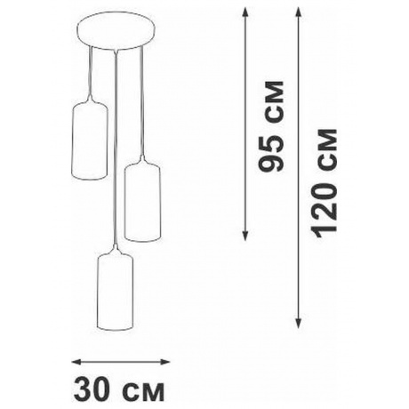 Люстра V2732/3S, 3хE27 макс. 40Вт - фото 4