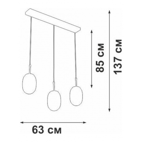 Люстра V2821/3S, 3xE14 макс. 40Вт - фото 3
