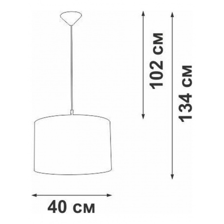 Люстра V2827-0/1S, 1xE27 макс. 40Вт - фото 5