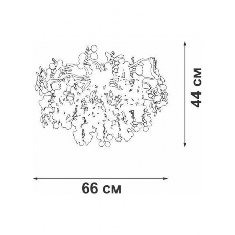 Люстра V2832-8/7PL, 7xG9 макс. 40Вт - фото 2