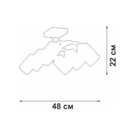 Люстра V2833-1/6PL, 6xE27 макс. 40Вт - фото 3