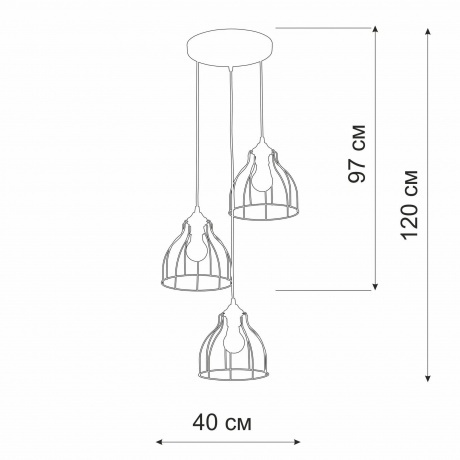 Люстра V3102-0/3S, 3xE27 макс. 40Вт - фото 6