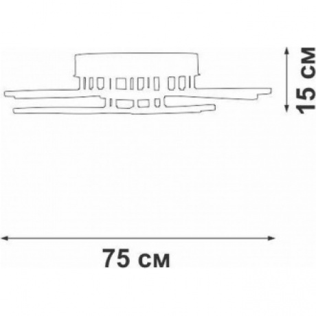 Люстра V3893-0/9PL, LED 93Вт, 3900-4200К, 9980лм - фото 4