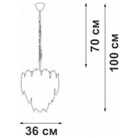 Люстра V5887-8/7, 7xE14 макс. 40Вт - фото 5