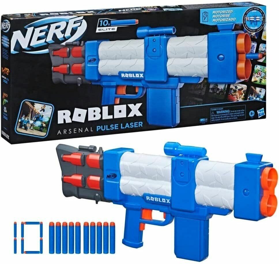 Бластер Hasbro Nerf Roblox Arsenal Pulse Laser F2484EU4 бластер nerf roblox arsenal pulse laser f2484