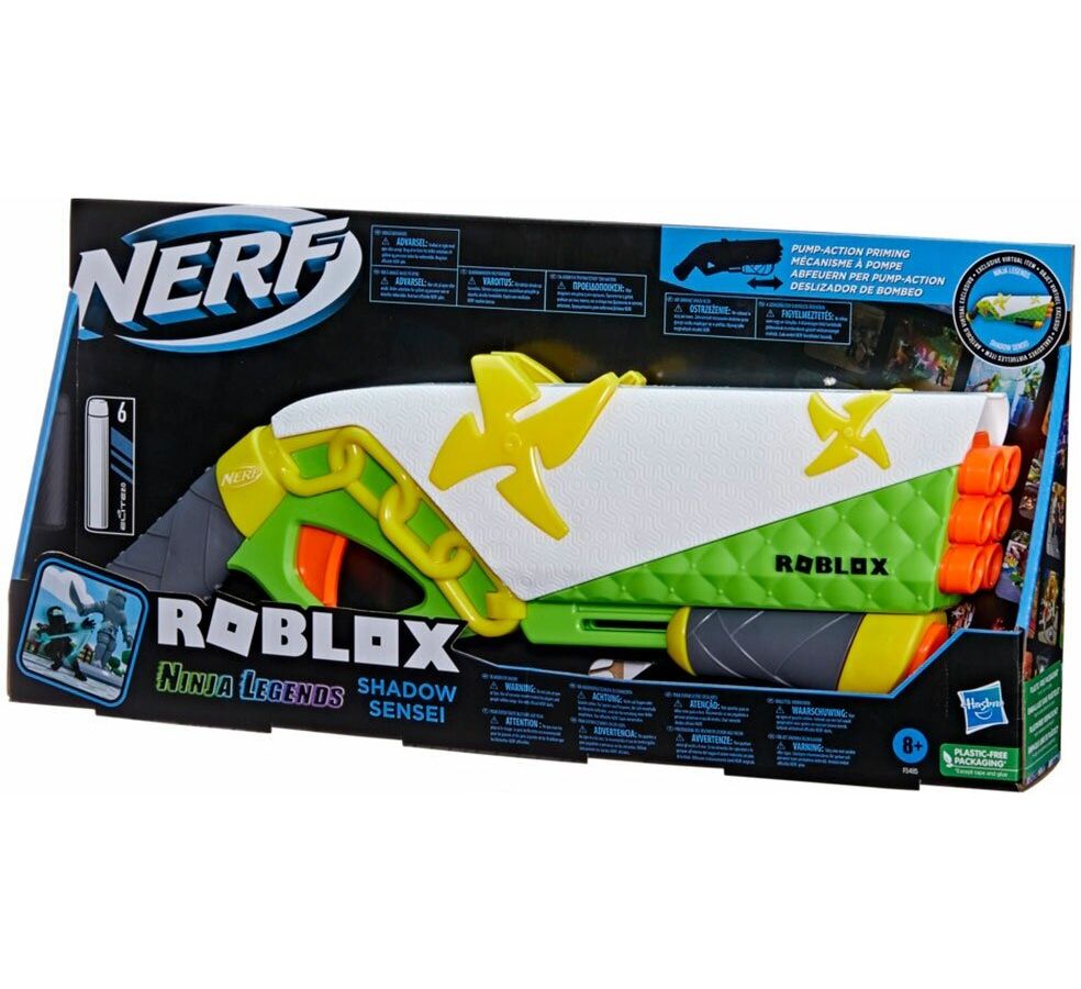 Бластер Hasbro Nerf ROBLOX NINJA LEGENDS SHADOW SENSEI F5485EU4 игрушечное оружие nerf дополнительный аксессуар к бластерам rival