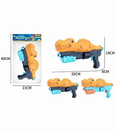 Бластер водный (длина 32см) "Рыжий дракон" в пакете