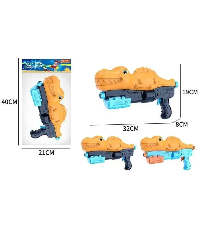 Бластер водный (длина 32см) "Рыжий дракон" в пакете