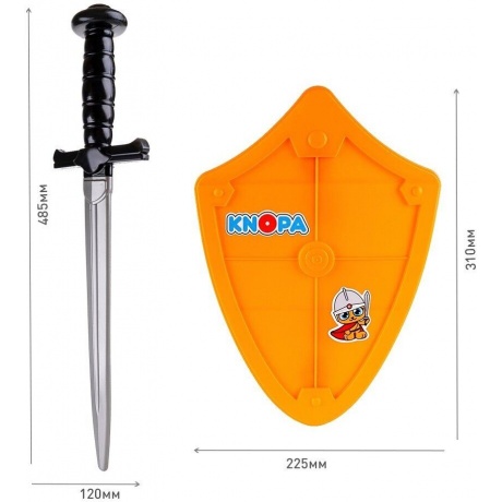 Набор оружия KNOPA &quot;Богатырь&quot; щит и меч арт.87014 /10 - фото 2