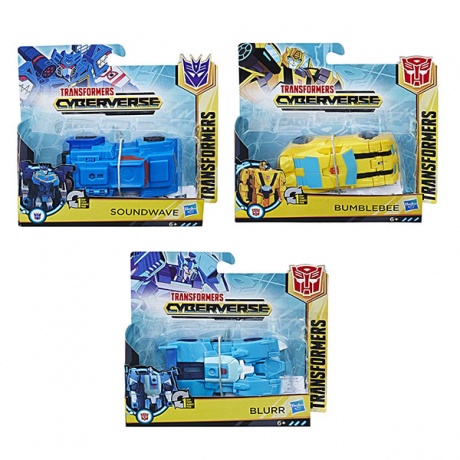 Трансформер Hasbro Transformers Кибервселенная Уан Степ E3522 - фото 5