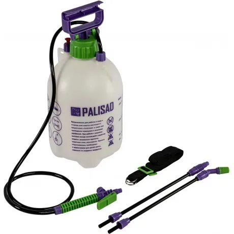 Опрыскиватель 5 л, ручной, с насосом, шлангом, разбрызгивателем ...