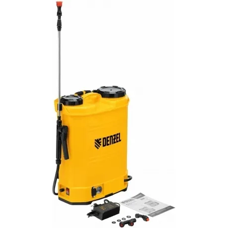 Опрыскиватель ранцевый аккумуляторный D-16LA, 16 л, 12 В, 8 Ач D...