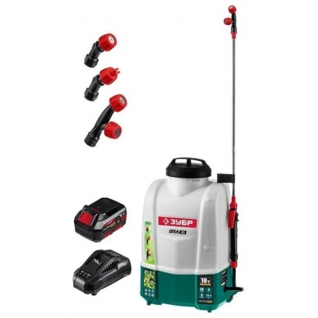 Опрыскиватель аккумуляторный ЗУБР 10 л 1 АКБ 4 Ач ОПЛ-10-41 10446₽