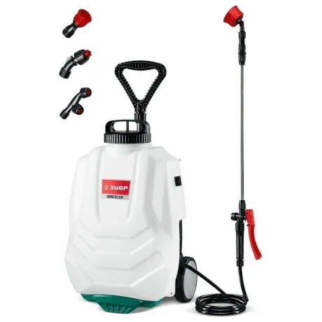 Опрыскиватель аккумуляторный ЗУБР 16 л, колеса, (ОПС-16К)