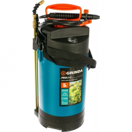 Опрыскиватель переносной GRINDA PT-5, 5 л, с широкой горловиной, упоры для ног, PROLine (8-425155)