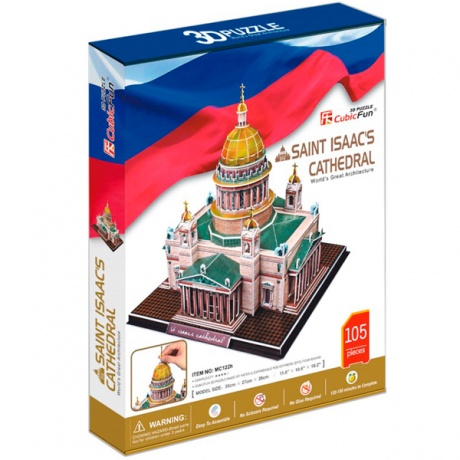 Игрушка 3D-пазл CubicFun Исаакиевский собор (Россия) - фото 4