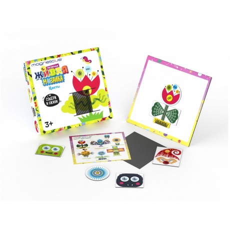 Анимированная магнитная мозаика "Цветы" MAGNETICUS - фото 2