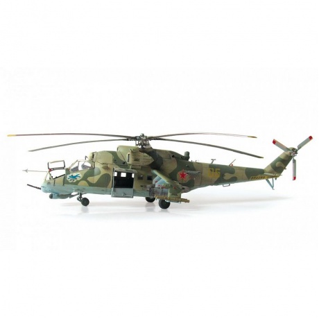 Сборная модель Zvezda 7293 Советский вертолет Ми-24 В/ВП &quot;Крокодил&quot; - фото 1