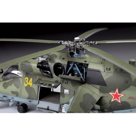 Сборная модель Zvezda 7315 Советский вертолет Ми-24П - фото 3