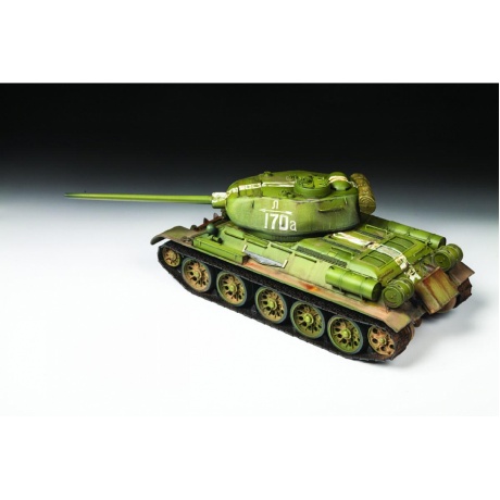 Сборная модель &quot;Советский средний танк &quot;Т-34/85&quot; образ 1944г Подарочный набор с клеем и красками 3687ПН - фото 1