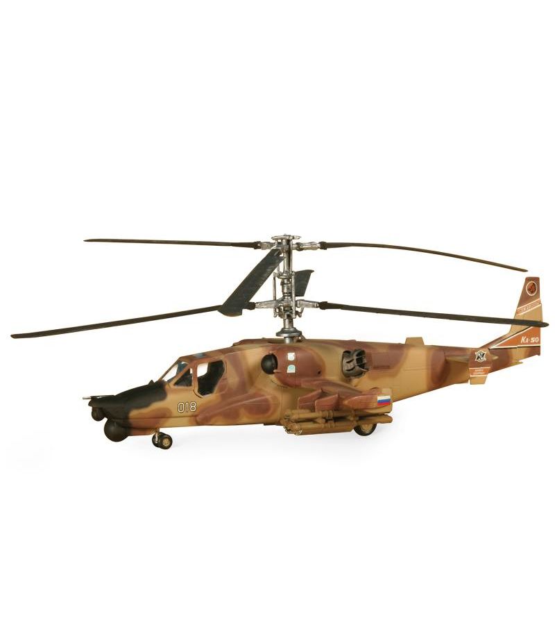 сборная модель российский ударный вертолет аллигатор 7224пн Российский ударный вертолет Ночной охотник Подарочный набор с клеем и красками 7272ПН